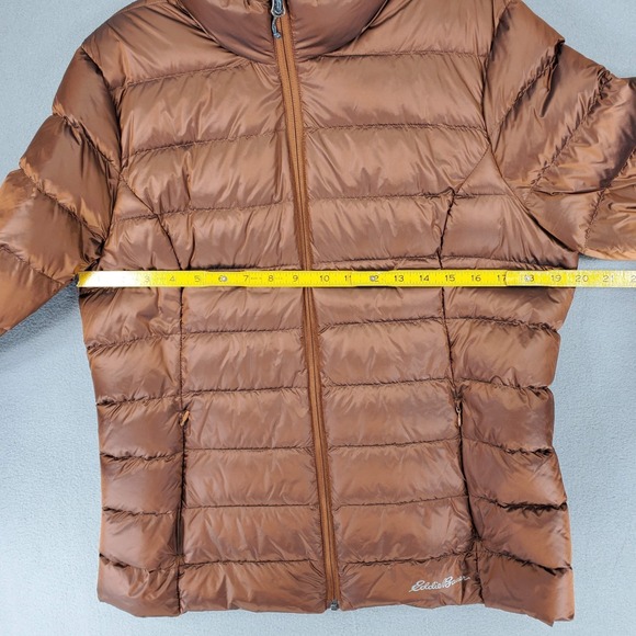 Eddie Bauer Womens L Brown Bronze EB650 Down Puffer Ski Snow Insulated Outdoor - Picture 6 of 7